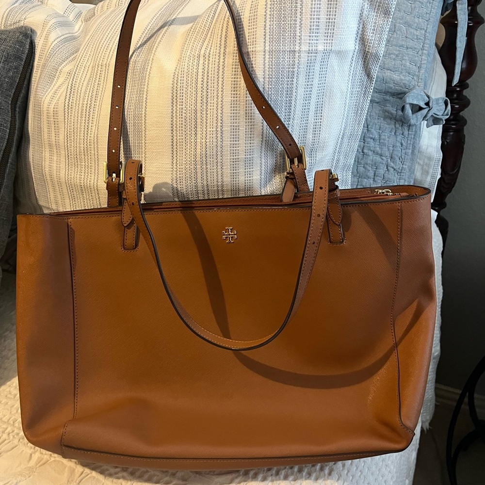 Tory Burch Brown Leather Tote